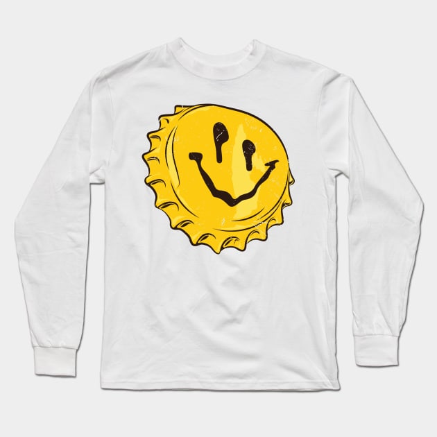 Crown - Smiley Long Sleeve T-Shirt by WRDY